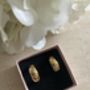 18 K Gold Plated Chunky Star Huggie Hoop Earrings, thumbnail 7 of 8