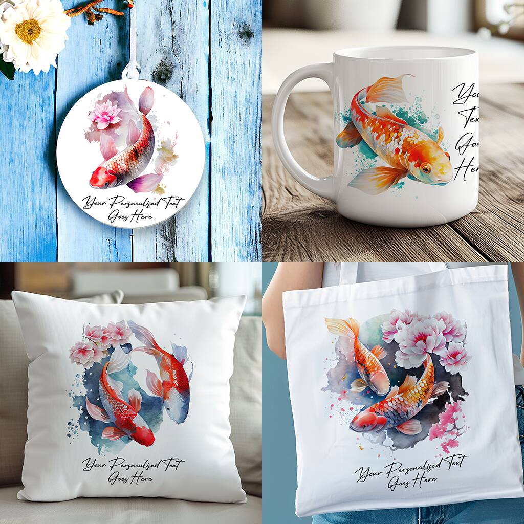Personalised Asia Koi Carp Fish Gift Collection, 1 of 7