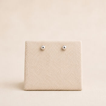 4mm Sterling Silver Ball Stud Earrings, 3 of 5