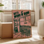 Wine Print | Let's Wine And Dine | Kitchen Wall Art | Retro Mid Century Restaurant Poster, thumbnail 3 of 8
