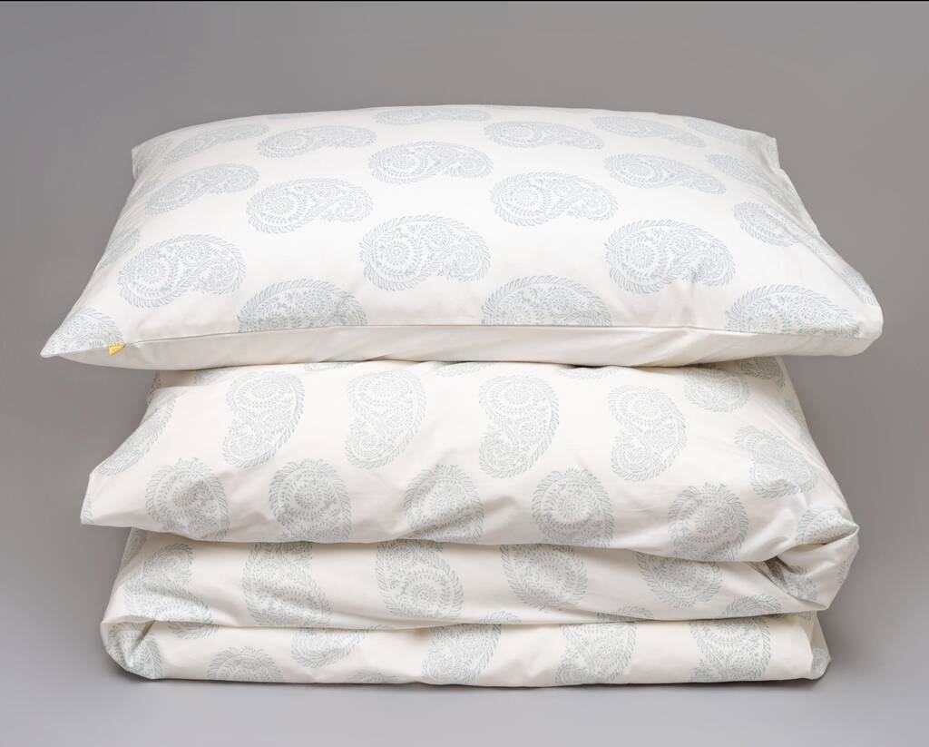 Anjuna Paisley Design Cotton Pillowcase, 1 of 6