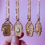 Bronze Celestial Spinner On Gold Vermeil Necklace, thumbnail 1 of 10