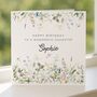 Wildflower Birthday Card Personalised For Daughter, thumbnail 5 of 8