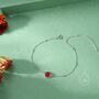 Sterling Silver Genuine Red Onyx Bracelet, thumbnail 5 of 12