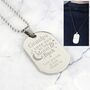 To Moon And Back Personalised Steel Dog Tag, thumbnail 4 of 9