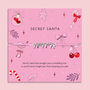 Secret Santa Pink Bracelet For Her, thumbnail 1 of 5