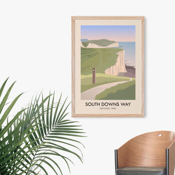 South Downs Way National Trail Poster Art Print, 4 of 8