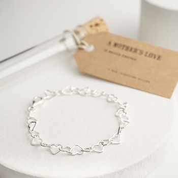 Silver Heart Bracelet. Mother's Love, 2 of 2