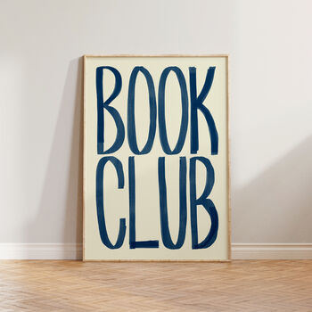 Book Club Typography Bold Wall Art Print, 8 of 12