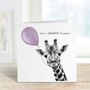 Have A Giraffic Birthday Giraffe Card, thumbnail 3 of 6