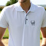Personalised Golf Wreath Polo Top For Men Gift, thumbnail 5 of 10