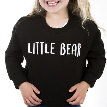 'Little Bear' Children's Sweatshirt Jumper, 2 of 7