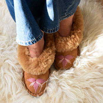 Women's Sheepskin Moccasin Slippers Vivi, 5 of 7