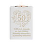 Personalised 50th Golden Anniversary Tea Light Holder, thumbnail 3 of 3