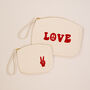 Peace Or Love Zip Pouch, thumbnail 1 of 3