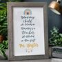 Behind Every Child Print Personalised Teacher Gift, thumbnail 5 of 12