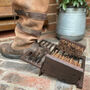The Bruton Classic Cast Iron Boot Jack And Brush, thumbnail 1 of 5