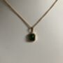 18 K Gold Emerald Pendant Necklace, thumbnail 7 of 9