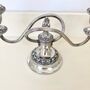 Antique Silver Plated Two Sconce Candelabra, thumbnail 7 of 8