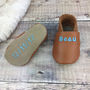 Personalised Leather Baby Shoes, thumbnail 2 of 12