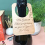 Personalised Thank You Teacher Wine Bottle Label, thumbnail 2 of 10