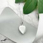 Personalised Sterling Silver Engraved Heart Cremation Ashes Urn Necklace, thumbnail 1 of 12