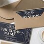Custom Concert Ticket Or Show Gold Foil Voucher, thumbnail 7 of 9