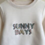Children's Organic Sunny Days Sweatshirt, thumbnail 2 of 2