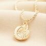 Swirl Shell Pendant Necklace In Gold, thumbnail 1 of 4