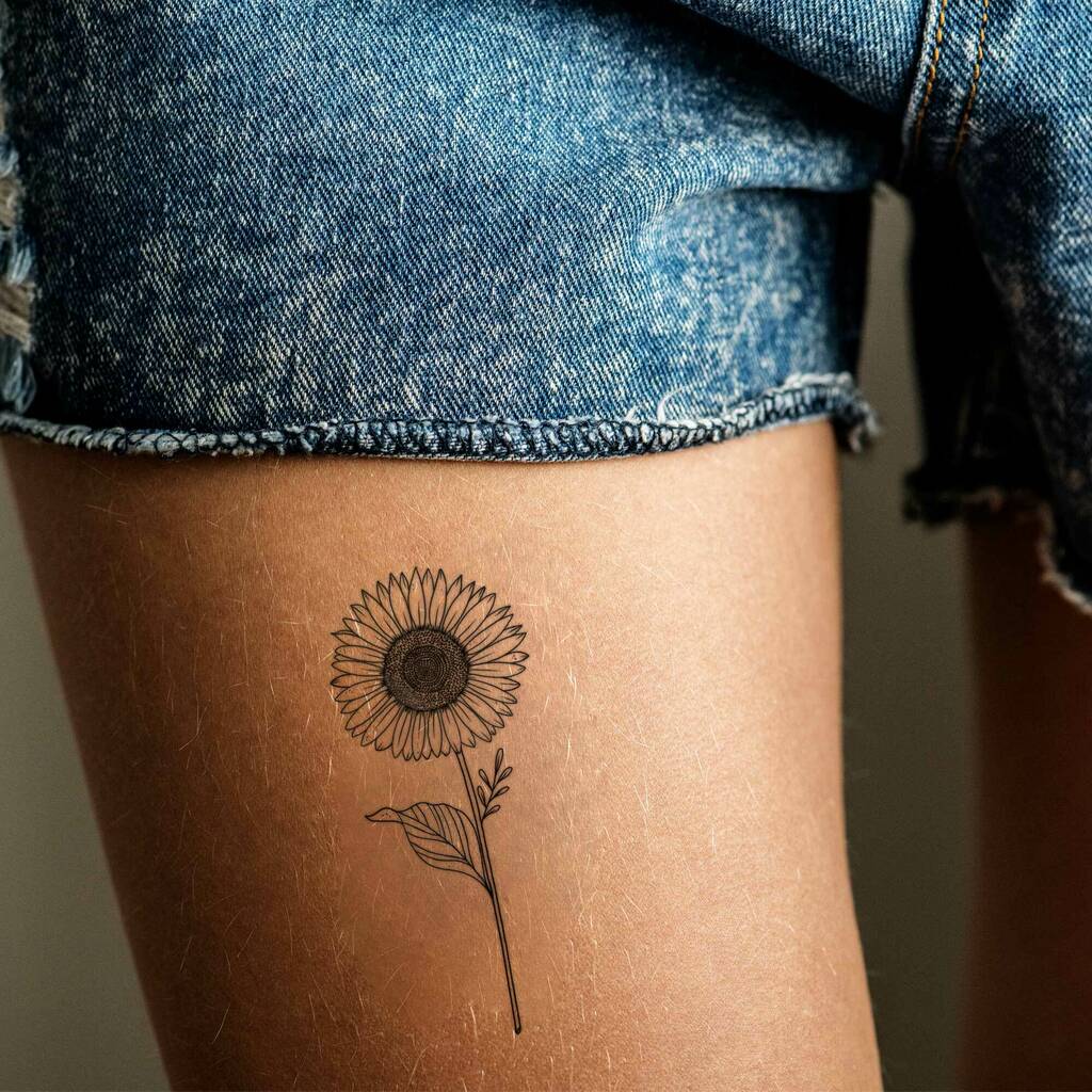 Boho Sunflower And Cactus Temporary Tattoos By Lara Vinck Designs |  