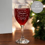 Personalised Tis The Season To Get Tipsy Season Wine Glass Gift Boxed – Christmas Gift Idea, thumbnail 1 of 5