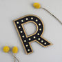 Wooden Letters And Numbers Painted In Metallic Colours, thumbnail 5 of 7