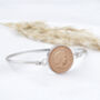 21st Birthday 2005 Penny Coin Bangle Bracelet, thumbnail 3 of 9