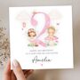Fairy 2nd Birthday Card, Pink Birthday Card For Daughter, Granddaughter, Any Relationship, thumbnail 1 of 6