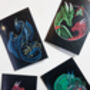 Dragon Mistletoe Christmas Card, thumbnail 2 of 6