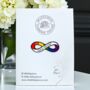 Define Normal, Autism, Adhd, Neurodivergent, Rainbow Infinity Lemniscate Enamel Lapel Pin Badge, thumbnail 1 of 8
