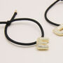 Crystal Alphabet Hair Tie, thumbnail 3 of 4