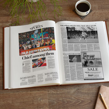 Kansas City Chiefs Personalised Gift Newspaper Book, 11 of 11