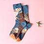 Delightful Owl Three Pairs Socks In A Box Gift, thumbnail 2 of 10