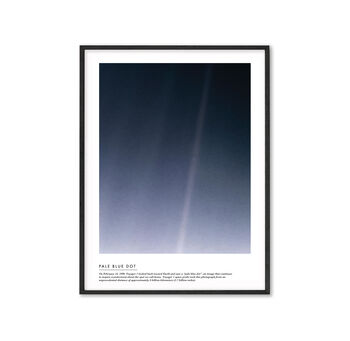 Pale Blue Dot Earth From Space Print, 5 of 9