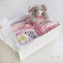 Personalised Pink Elephant Blanket, Comforter And Towel, thumbnail 2 of 8