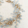 Blue Gypsophila Bridal Hair Vine, thumbnail 2 of 7