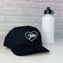 Girls Personalised Cap With Heart, thumbnail 7 of 7