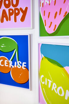 French Lemon Colourful Kitchen Print, 7 of 8