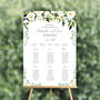 Green Table Plan With Foliage And Eucalyptus, thumbnail 1 of 4