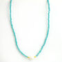 Turquoise And Pearl Bead Necklace, thumbnail 1 of 3