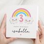 Magical Rainbow 3rd Birthday Card For Daughter, thumbnail 1 of 7