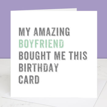 Personalised From Your Boyfriend Birthday Card, 4 of 4