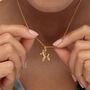 18ct Gold Balloon Dog Charm Necklace, thumbnail 1 of 6