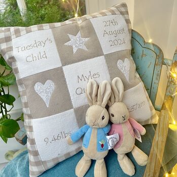 Personalised Natural Memory Cushion**, 4 of 9